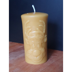 Bijenwas Kerstkaars Rudolf